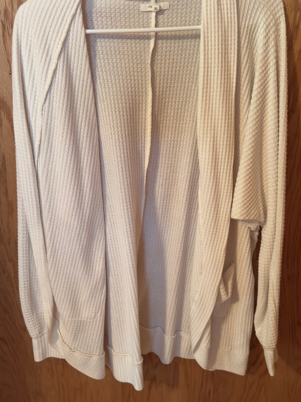 Maurice’s Cozy Cream Waffle Knit Open Cardigan
